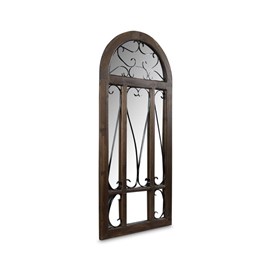 Miroir ancien vertical bois