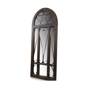 Miroir ancien vertical bois