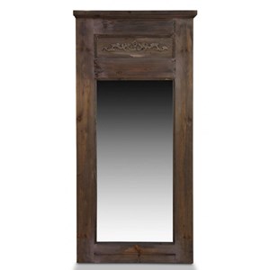 Grand miroir ancien rectangulaire