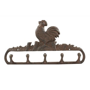Porte serviettes accroche coq fonte