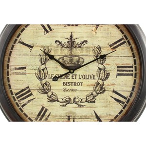 Horloge ancienne murale olives 58cm