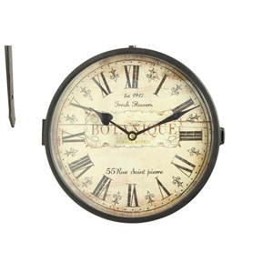Horloge de gare ancienne double face bot