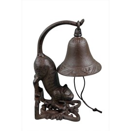 Cloche chat dos fonte