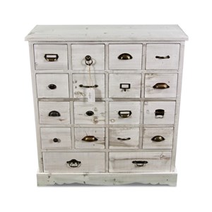 Meuble semainier chiffonnier blanc