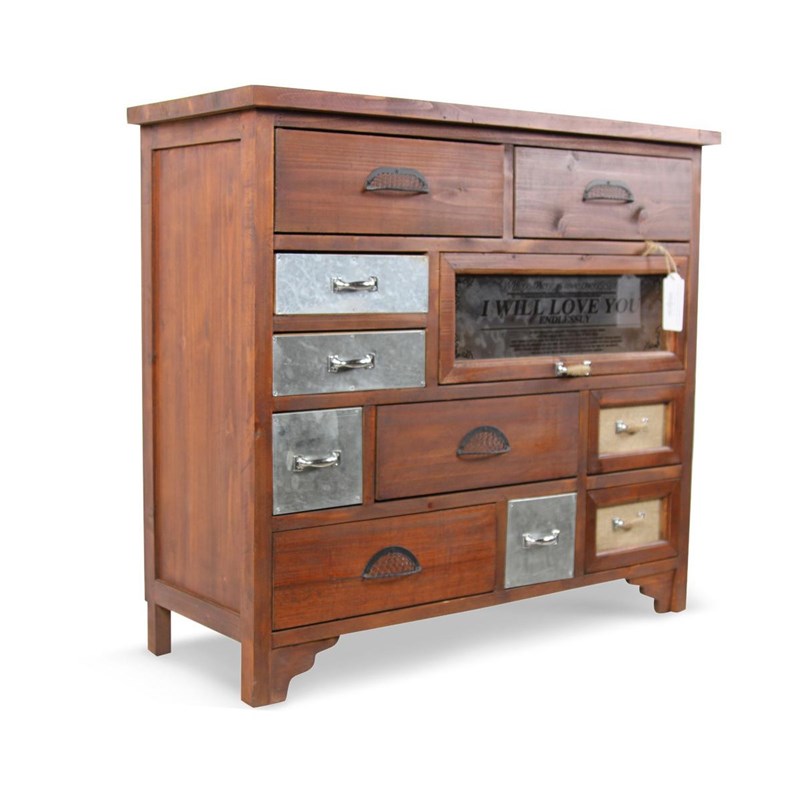 Décoration d'autrefois - Meuble large chiffonnier grainetier