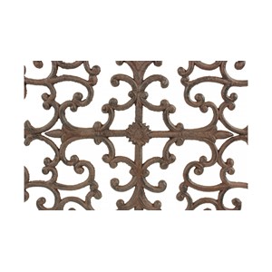 Tapis paillasson fer forge rectangulaire