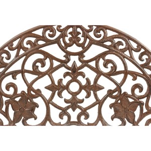 Tapis paillasson fer forge demi lune