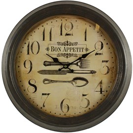 Horloge ancienne murale bon appetit 47cm