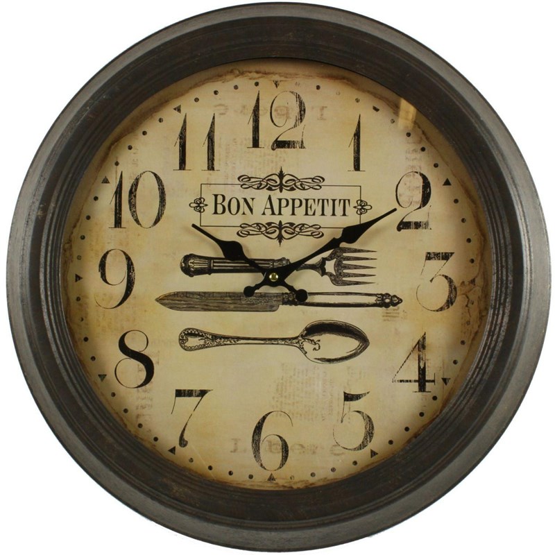 Horloge ancienne murale bon appetit 47cm