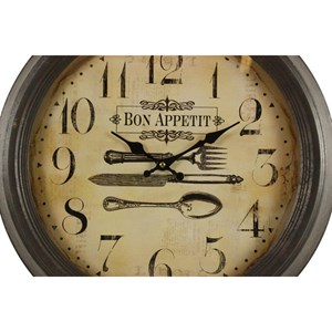 Horloge ancienne murale bon appetit 47cm