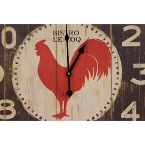 Horloge ancienne murale carre bistrot