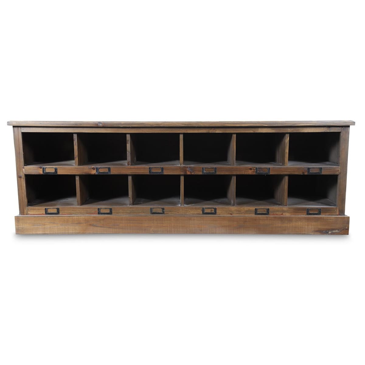 Petite étagère de rangement en bois à casiers