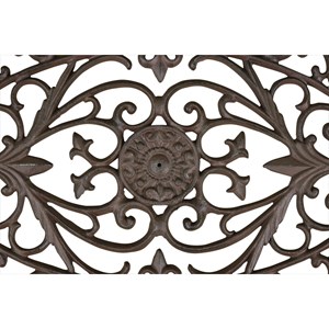 Tapis paillasson fer forge lune fonte