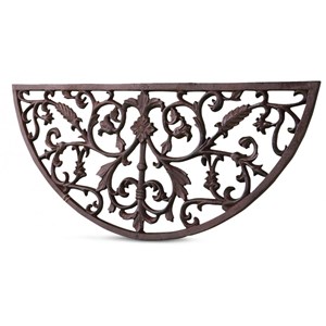 Tapis paillasson fer forge demi lune