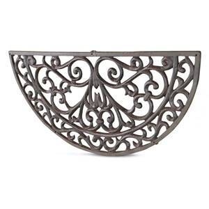 Tapis paillasson fer forge demi lune