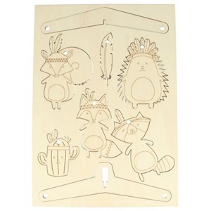 Mobile en bois à décorer - totem