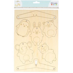 Mobile en bois à décorer - adorable
