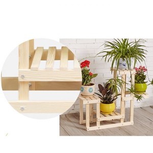 Etagère en bois brut 4 emplacements