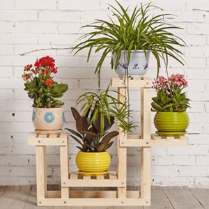 Etagère en bois brut 4 emplacements