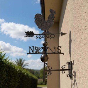 Girouette coq en fonte
