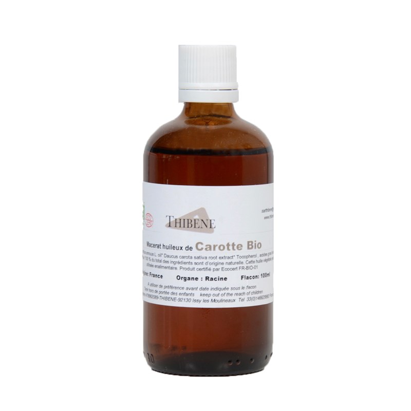 Huile végétale de carotte(macerat) bio
