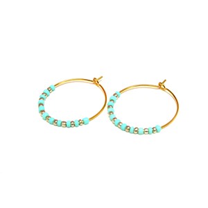 Anneaux minimalistes bijou fin mint