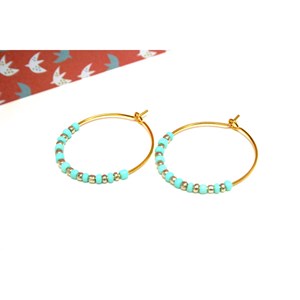 Anneaux minimalistes bijou fin mint