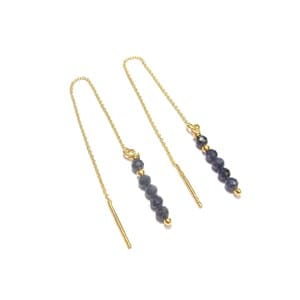 Boucles d'oreilles saphir