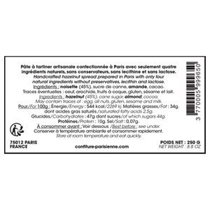 Pâte à tartiner noisette