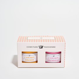 Coffret confitures framboise orange