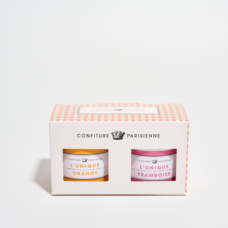 Coffret confitures framboise orange