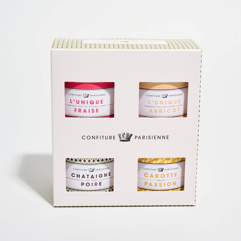 Coffret Confiture Parisienne best 4x100g