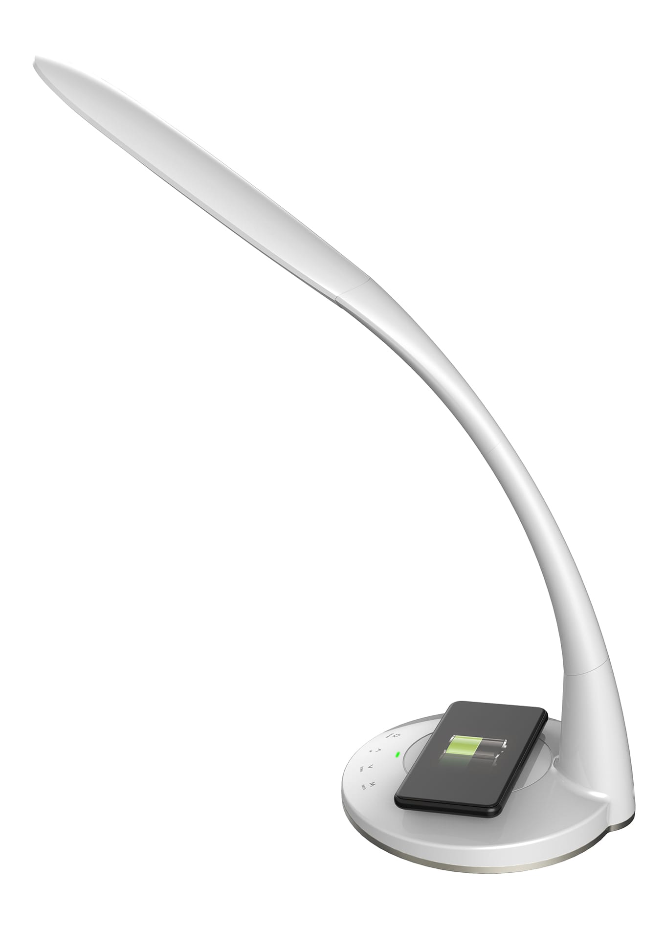 Autres luminaires GENERIQUE 2 en 1 LED Table lampe de bureau USB Light Qi  chargeur sans fil de charge Pad pour iphone