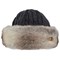 Barts fur cable bandhat - rabb Marron