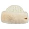 Barts fur cable bandhat - blan Blanc