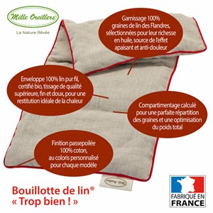 Bouillotte de lin trop bien