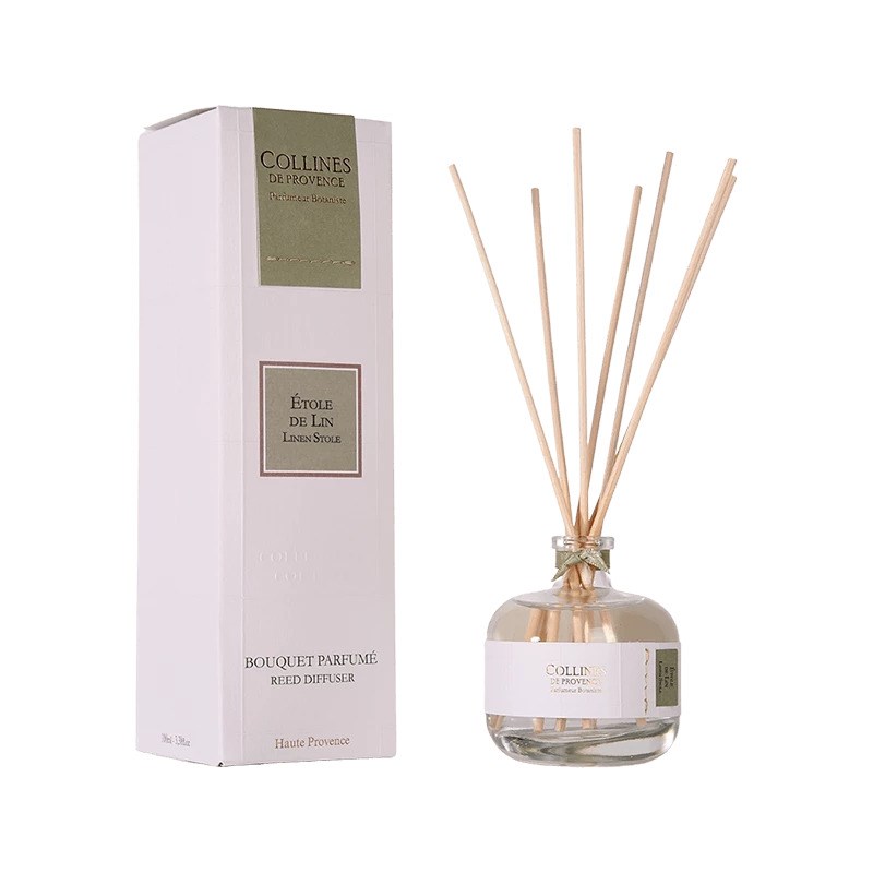 Bouquet parfumé étole de lin