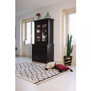 Tapis bereber crisscross beige 140 x 210