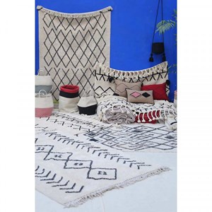 Tapis bereber crisscross beige 120 x 170