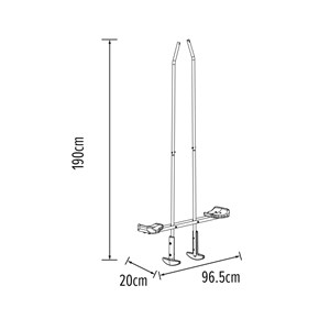 Balançoire vis-à-vis avec collier pour
