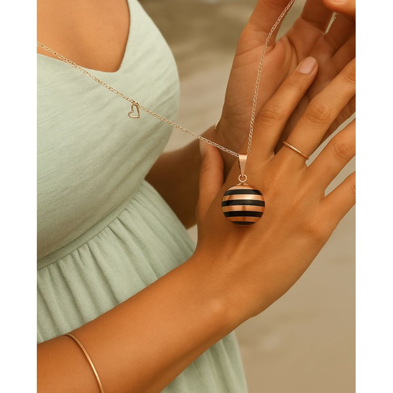 Bola de grossesse breton email noir