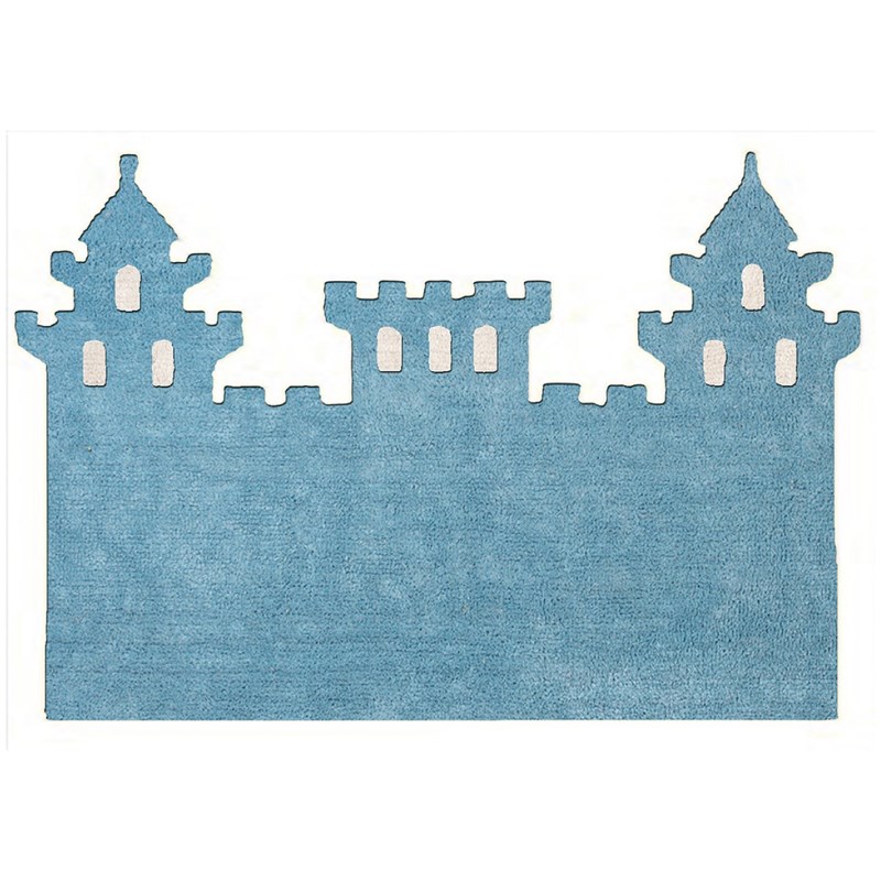 Tapis enfant coton château