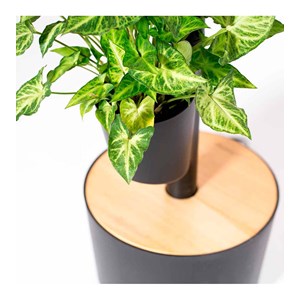 Jardinière verticale, 3 pots noir