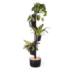 Jardinière verticale, 4 pots noir