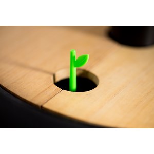 Jardinière verticale smart, 3 pots noir