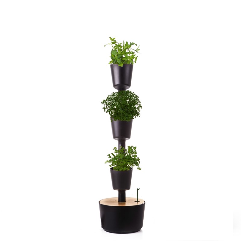Citysens - Jardinière verticale à graines, 3 noir