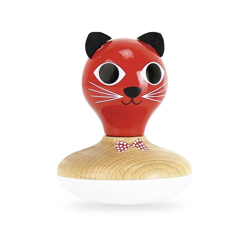 Hochet culbuto-maracas chat