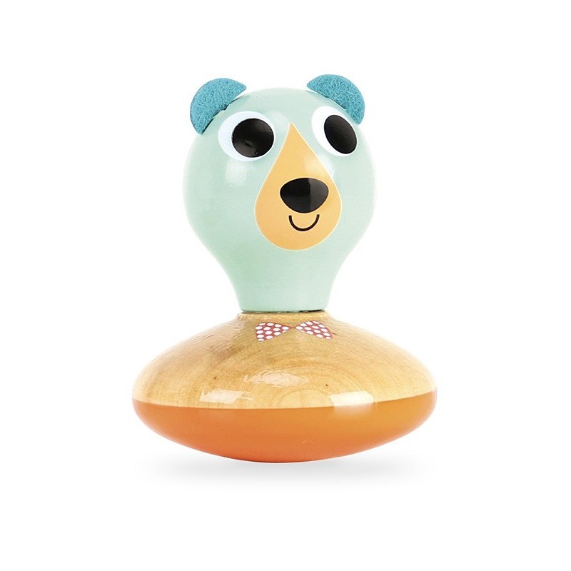 Hochet culbuto-maracas ours