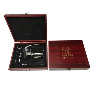 Coffret accessoires à vin luxe 9 pièces