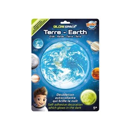 Planète terre phosphorescente